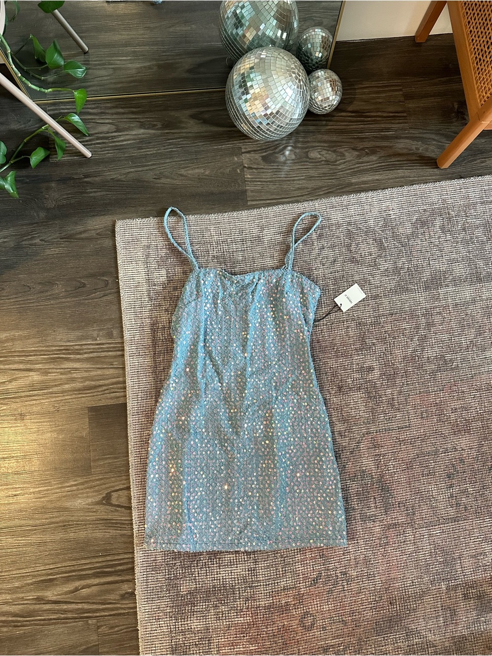 Forever 21 Denim Sequin dress